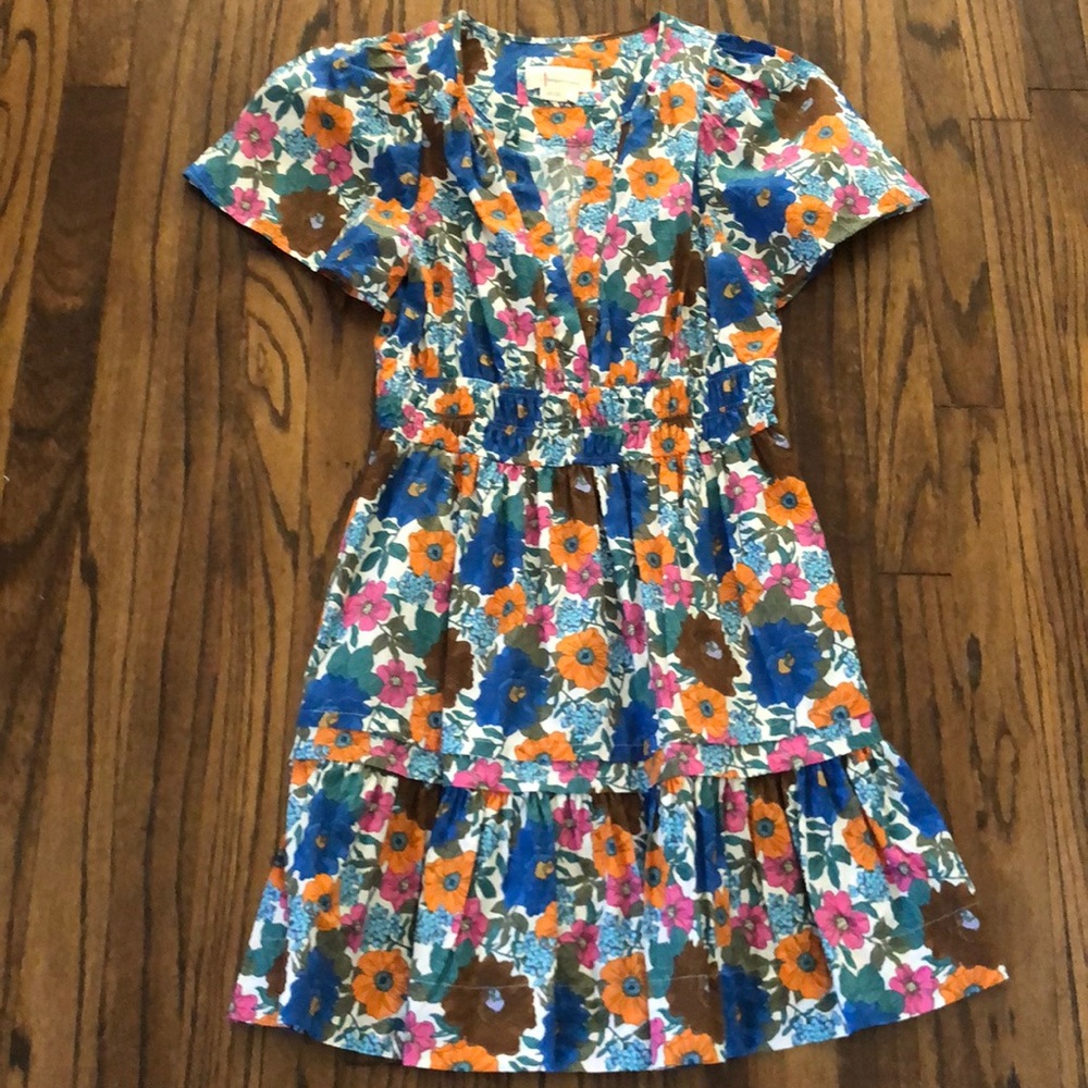 Anthropologie Floral Somerset Dress